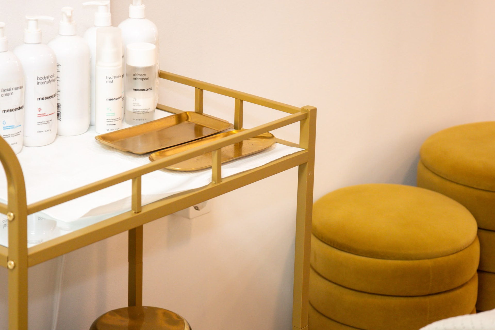 The brass trolley, ready
